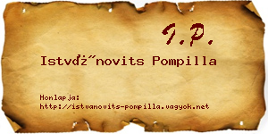 Istvánovits Pompilla névjegykártya